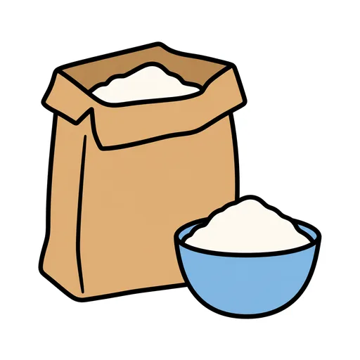 Pictograma de harina (comida y bebida) para SAAC y logopedia