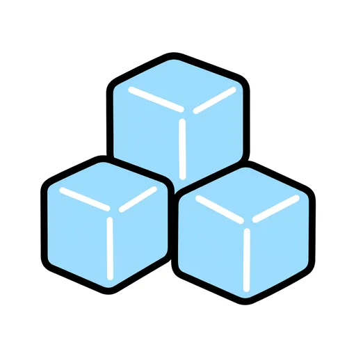 Pictograma de hielo (tiempo, naturaleza y fiestas) para SAAC y logopedia