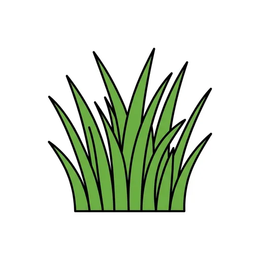 Pictograma de hierba (tiempo, naturaleza y fiestas) para SAAC y logopedia