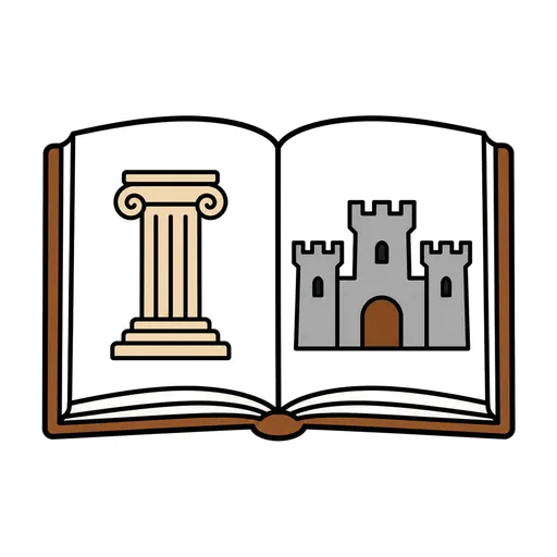 Pictograma de historia (colegio, números y colores) para SAAC y logopedia