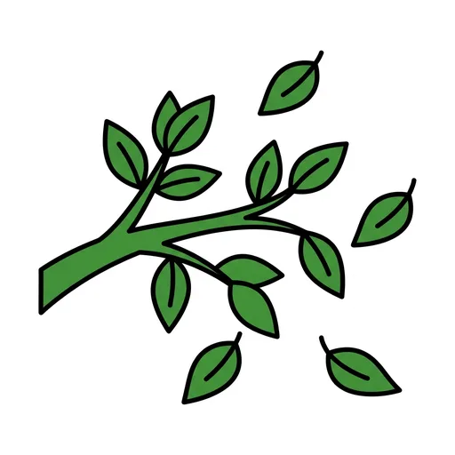 Pictograma de hojas (objetos cotidianos) para SAAC y logopedia
