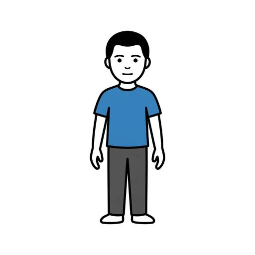 Pictograma de hombre (familia y profesiones) para SAAC y logopedia