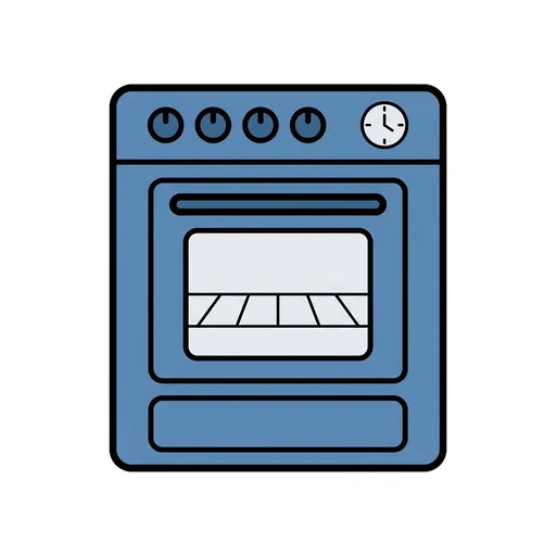 Pictograma de horno (casa y hogar) para SAAC y logopedia