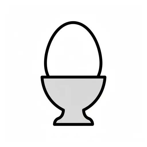 Pictograma de huevo (comida y bebida) para SAAC y logopedia