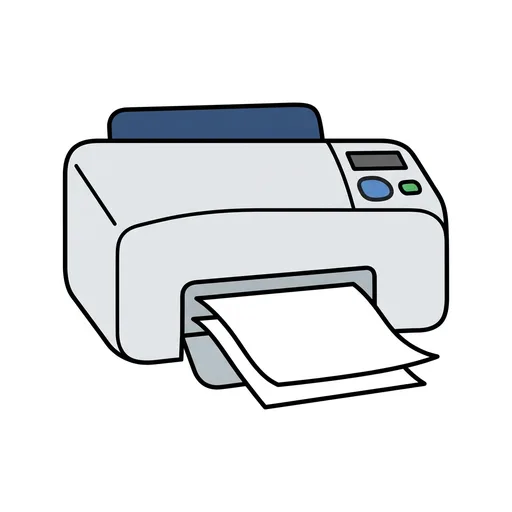 Pictograma de impresora (objetos cotidianos) para SAAC y logopedia