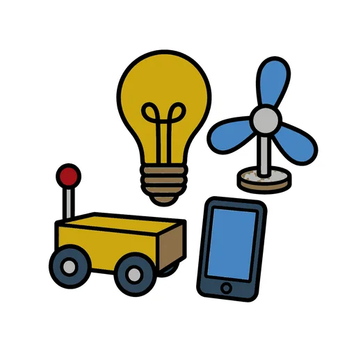 Pictograma de inventos (colegio, números y colores) para SAAC y logopedia
