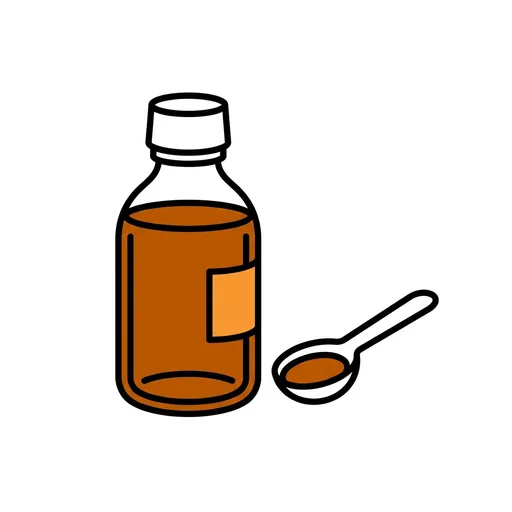 Pictograma de jarabe (cuerpo y salud) para SAAC y logopedia
