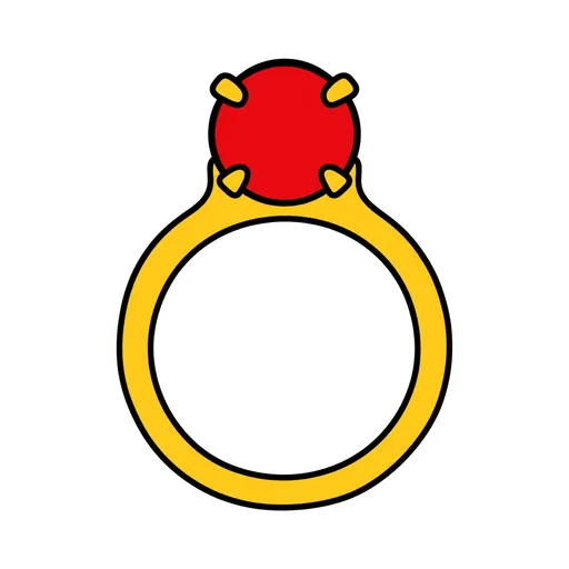 Pictograma de joya (ropa y complementos) para SAAC y logopedia
