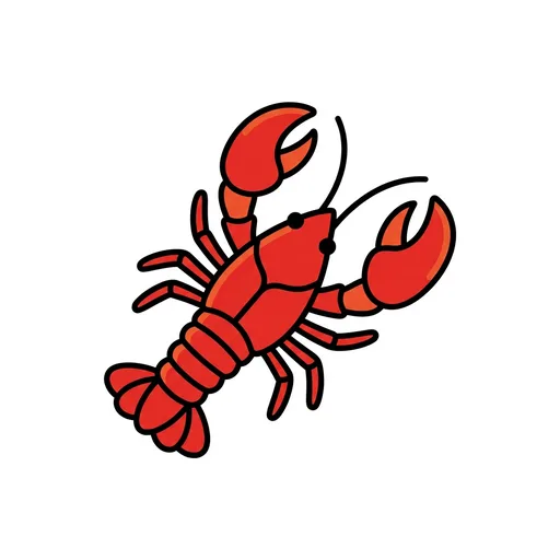 Pictograma de langosta (animales) para SAAC y logopedia
