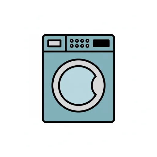 Pictograma de lavadora (casa y hogar) para SAAC y logopedia