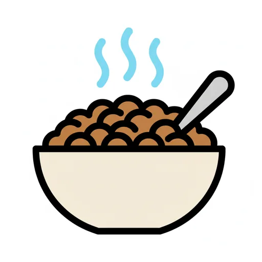 Pictograma de lentejas (comida y bebida) para SAAC y logopedia
