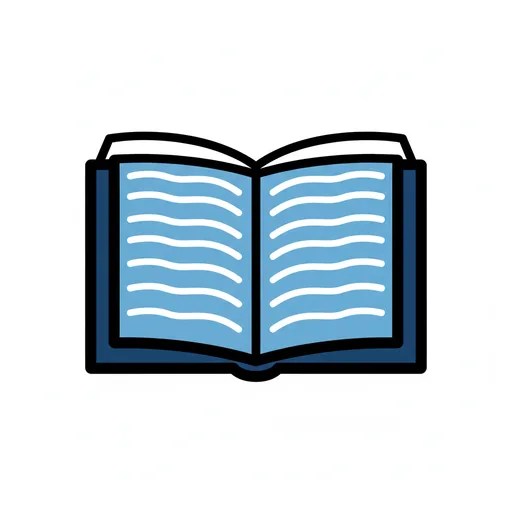 Pictograma de libro (colegio, números y colores) para SAAC y logopedia