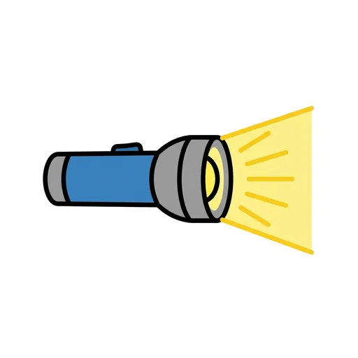 Pictograma de linterna (objetos cotidianos) para SAAC y logopedia