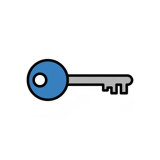 Pictograma de llave (objetos cotidianos) para SAAC y logopedia