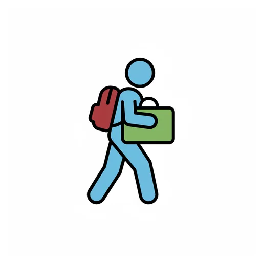 Pictograma de llevar (acciones y verbos) para SAAC y logopedia