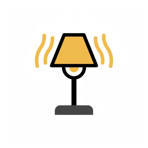 Pictograma de lámpara (casa y hogar) para SAAC y logopedia