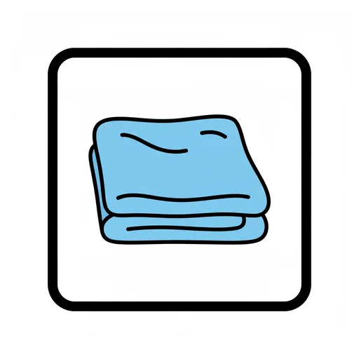 Pictograma de manta (casa y hogar) para SAAC y logopedia