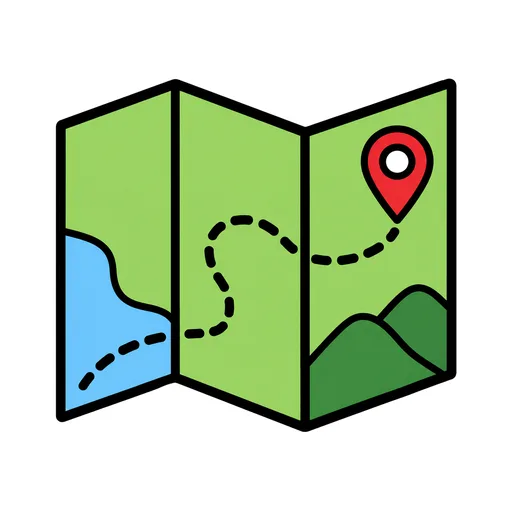 Pictograma de mapa (objetos cotidianos) para SAAC y logopedia