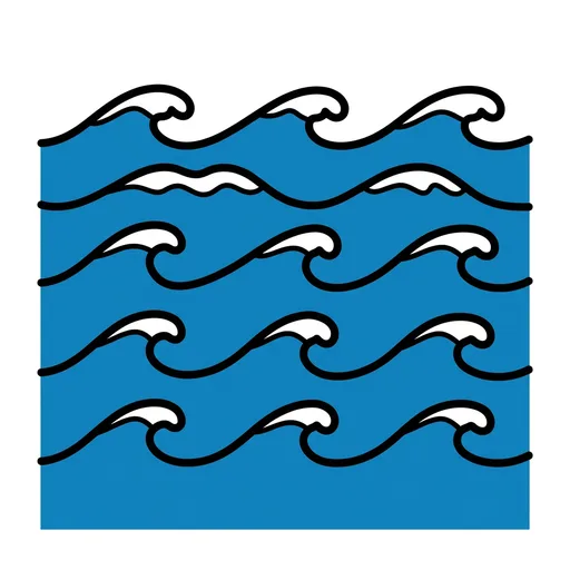 Pictograma de mar (tiempo, naturaleza y fiestas) para SAAC y logopedia