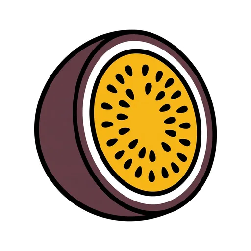 Pictograma de maracuyá (comida y bebida) para SAAC y logopedia