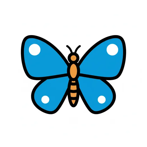 Pictograma de mariposa (animales) para SAAC y logopedia