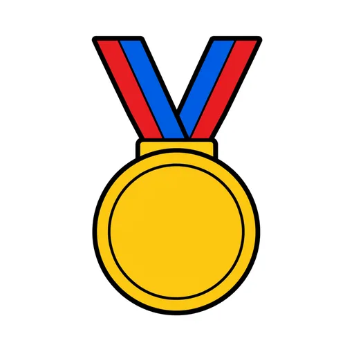 Pictograma de medalla (ropa y complementos) para SAAC y logopedia