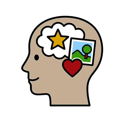 Pictograma de memoria (emociones y sentimientos) para SAAC y logopedia