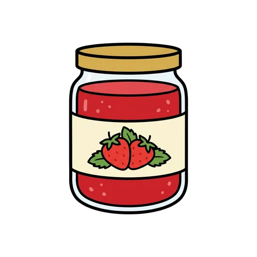 Pictograma de mermelada (comida y bebida) para SAAC y logopedia