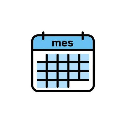 Pictograma de mes (tiempo, naturaleza y fiestas) para SAAC y logopedia