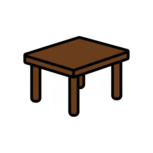Pictograma de mesa (casa y hogar) para SAAC y logopedia