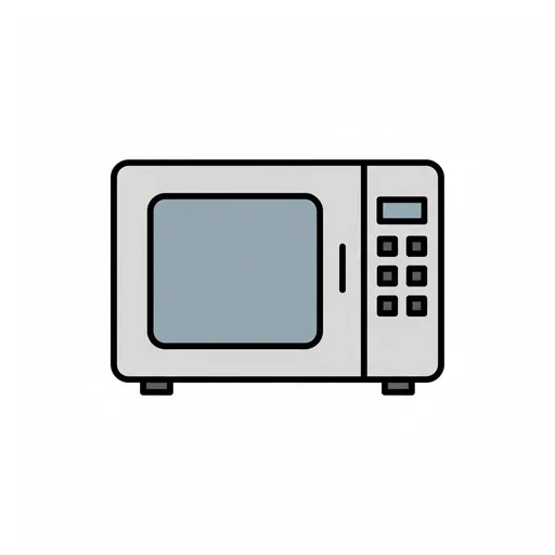 Pictograma de microondas (casa y hogar) para SAAC y logopedia