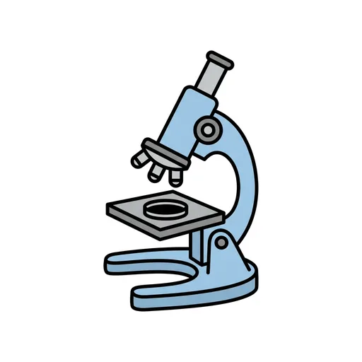 Pictograma de microscopio (colegio, números y colores) para SAAC y logopedia