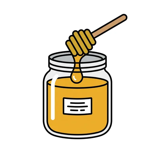 Pictograma de miel (comida y bebida) para SAAC y logopedia
