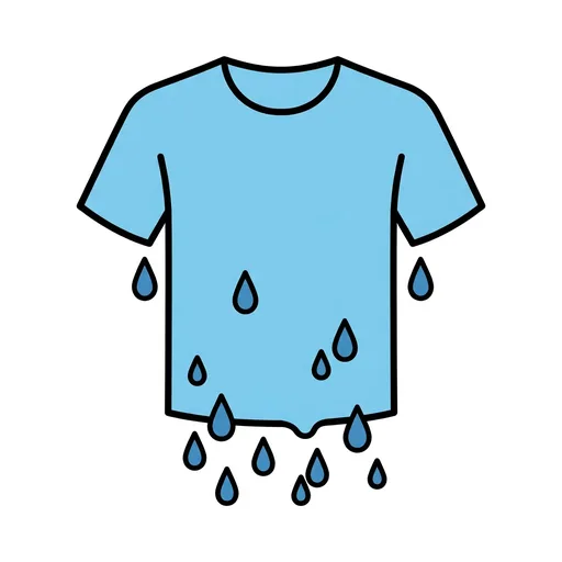 Pictograma de mojado (emociones y sentimientos) para SAAC y logopedia