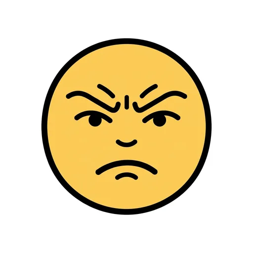 Pictograma de molesto (emociones y sentimientos) para SAAC y logopedia