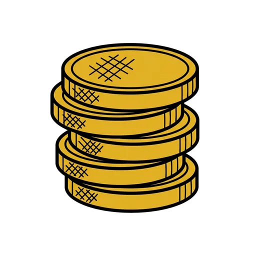 Pictograma de monedas (objetos cotidianos) para SAAC y logopedia