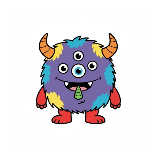 Pictograma de monstruo (ocio, música y tecnología) para SAAC y logopedia