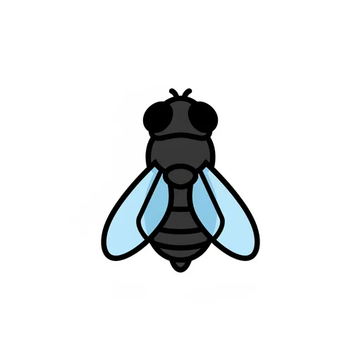Pictograma de mosca (animales) para SAAC y logopedia