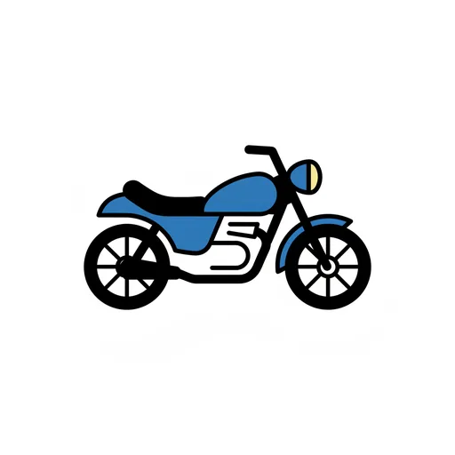 Pictograma de moto (lugares y transporte) para SAAC y logopedia