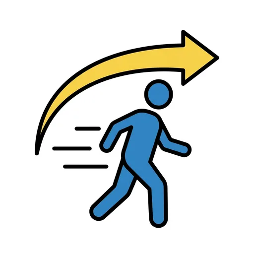 Pictograma de mover (acciones y verbos) para SAAC y logopedia