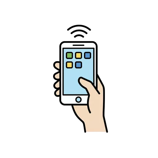 Pictograma de móvil (ocio, música y tecnología) para SAAC y logopedia