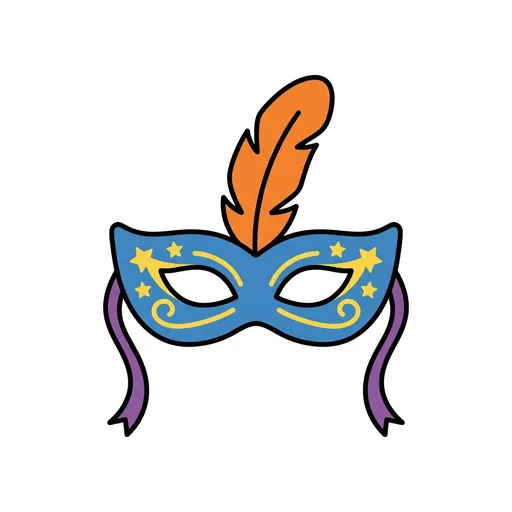 Pictograma de máscara (ropa y complementos) para SAAC y logopedia