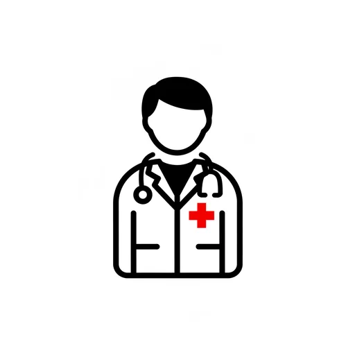 Pictograma de médico (cuerpo y salud) para SAAC y logopedia