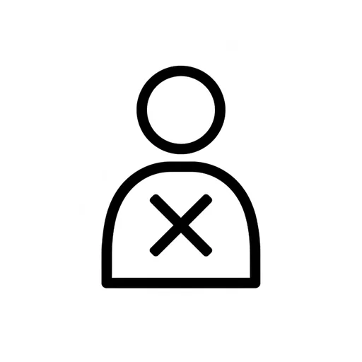 Pictograma de nadie (palabras y comunicación) para SAAC y logopedia