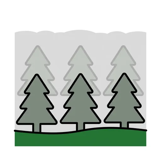 Pictograma de niebla (tiempo, naturaleza y fiestas) para SAAC y logopedia
