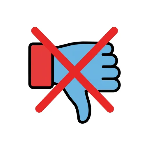 Pictograma de no me gusta (palabras y comunicación) para SAAC y logopedia