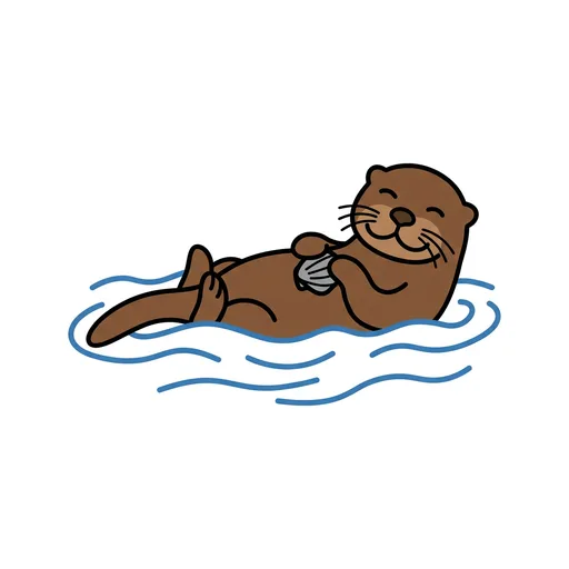 Pictograma de nutria (objetos cotidianos) para SAAC y logopedia