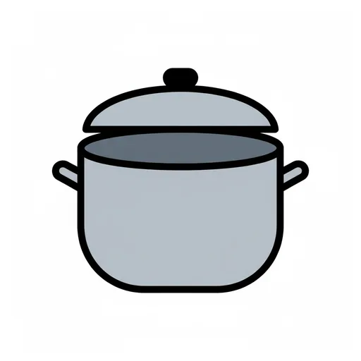 Pictograma de olla (casa y hogar) para SAAC y logopedia