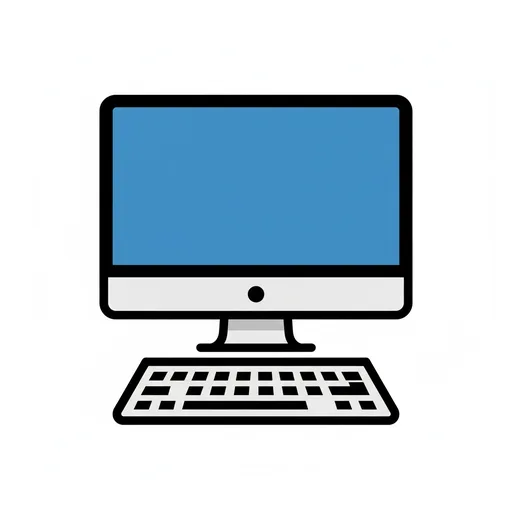 Pictograma de ordenador (ocio, música y tecnología) para SAAC y logopedia