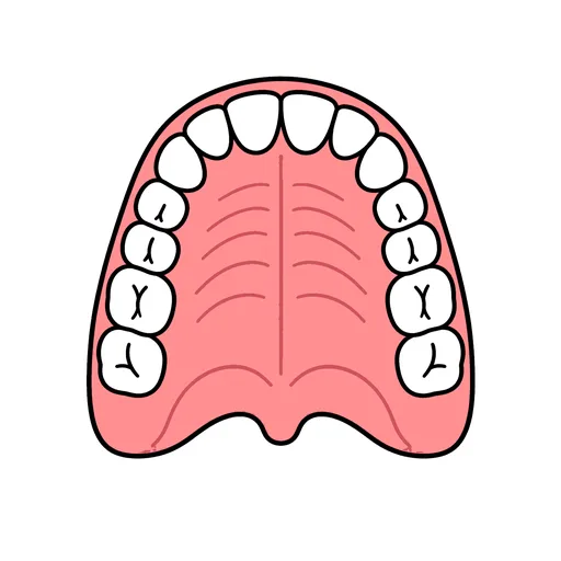 Pictograma de paladar (cuerpo y salud) para SAAC y logopedia